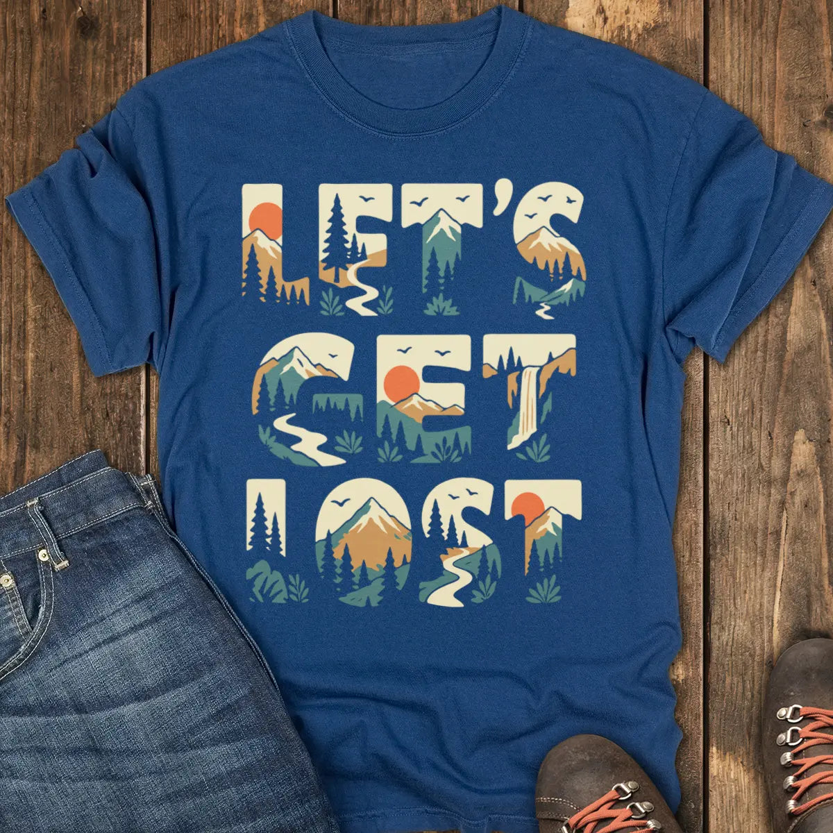 Let's Get Lost Tee - Navy