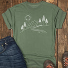 Linescape Tee - Moss