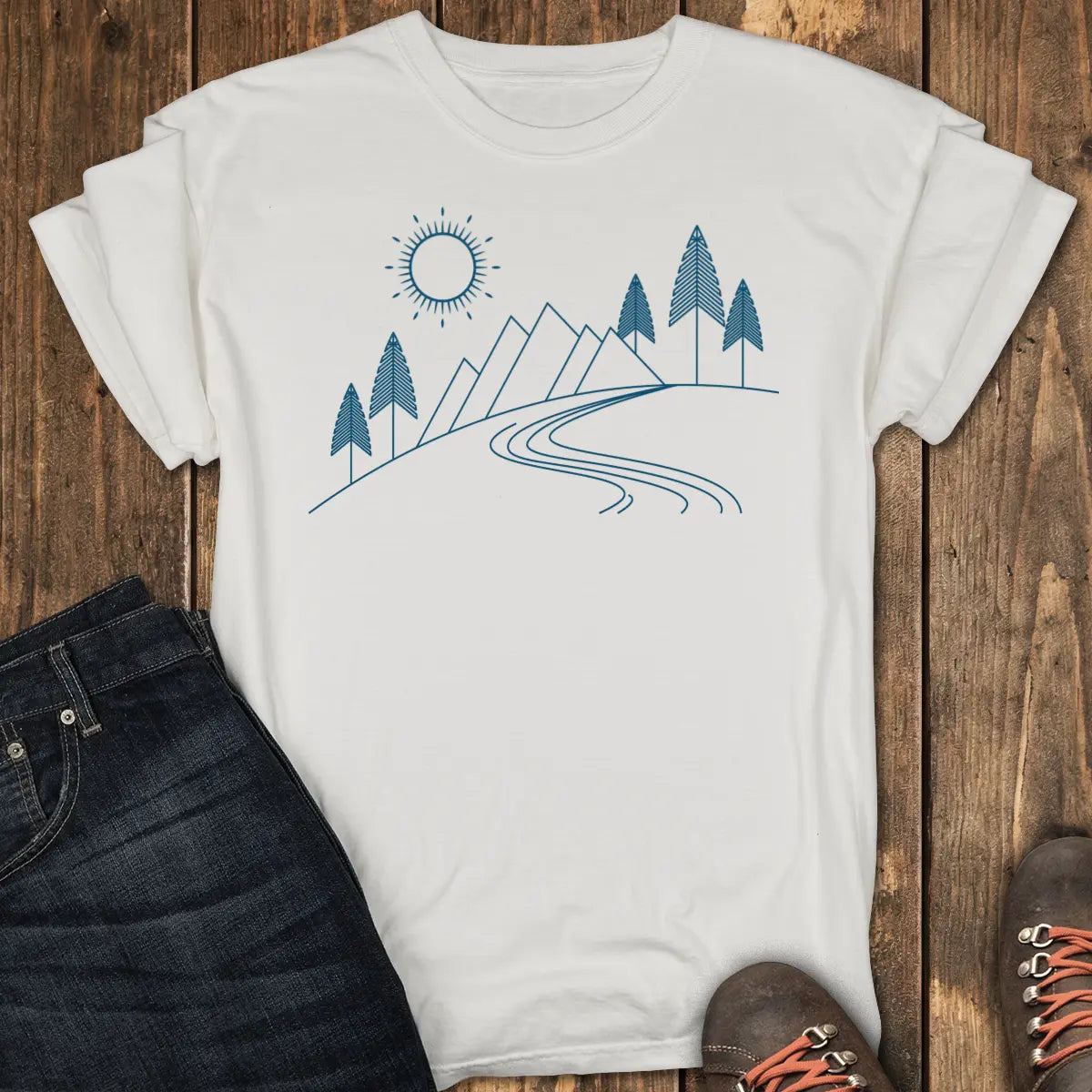 Linescape Tee - White