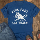Live Fast Eat Trash Tee - Navy