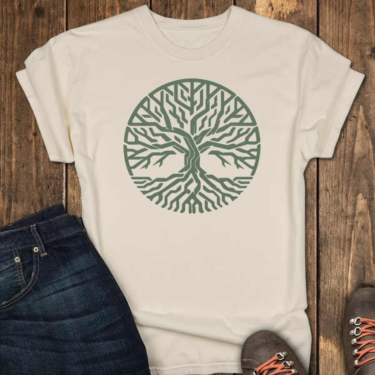 Living Circuit Tee - Ivory