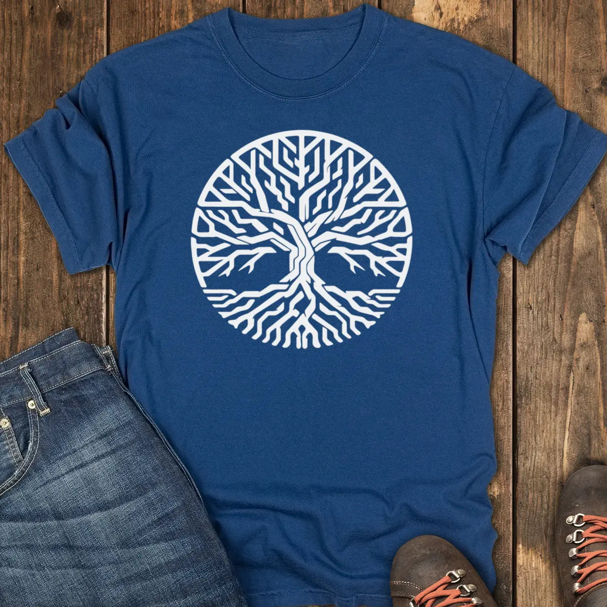 Living Circuit Tee - Navy