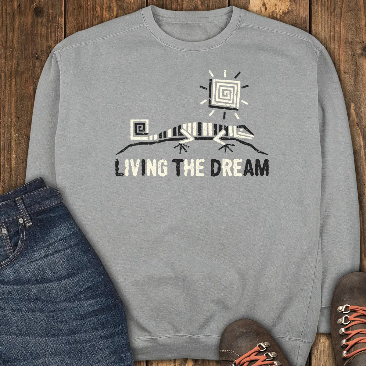 Living the Dream Sweatshirt - Grey