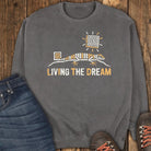 Living the Dream Sweatshirt - Pepper