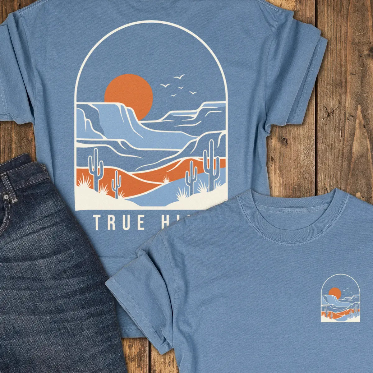 Long View Tee - Blue Jean