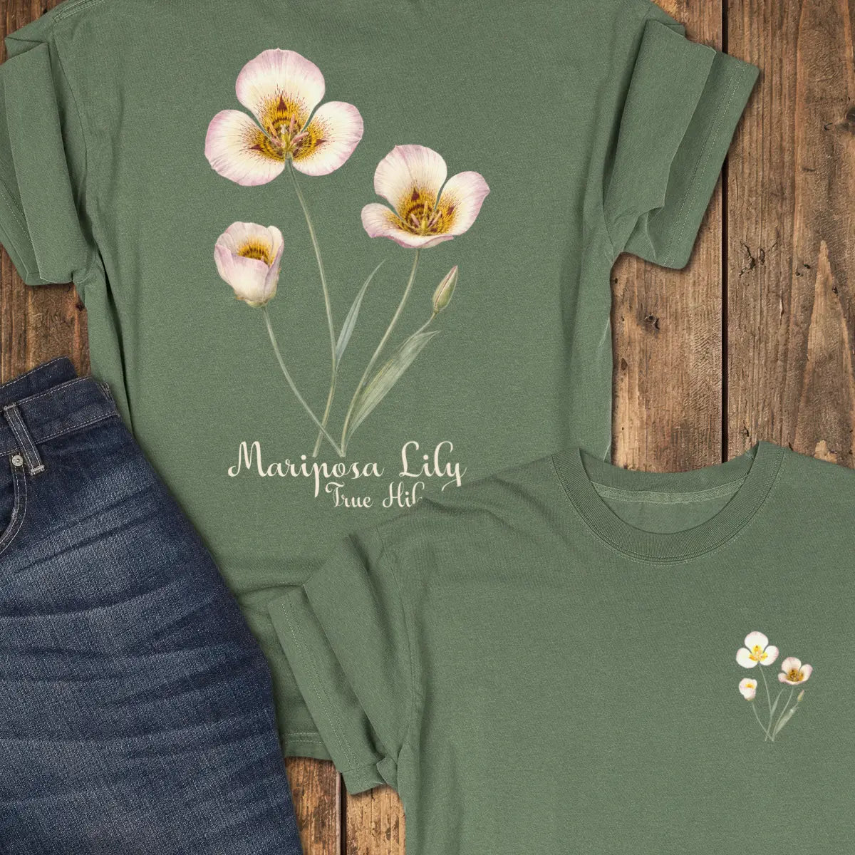 Mariposa Lily Tee - Moss