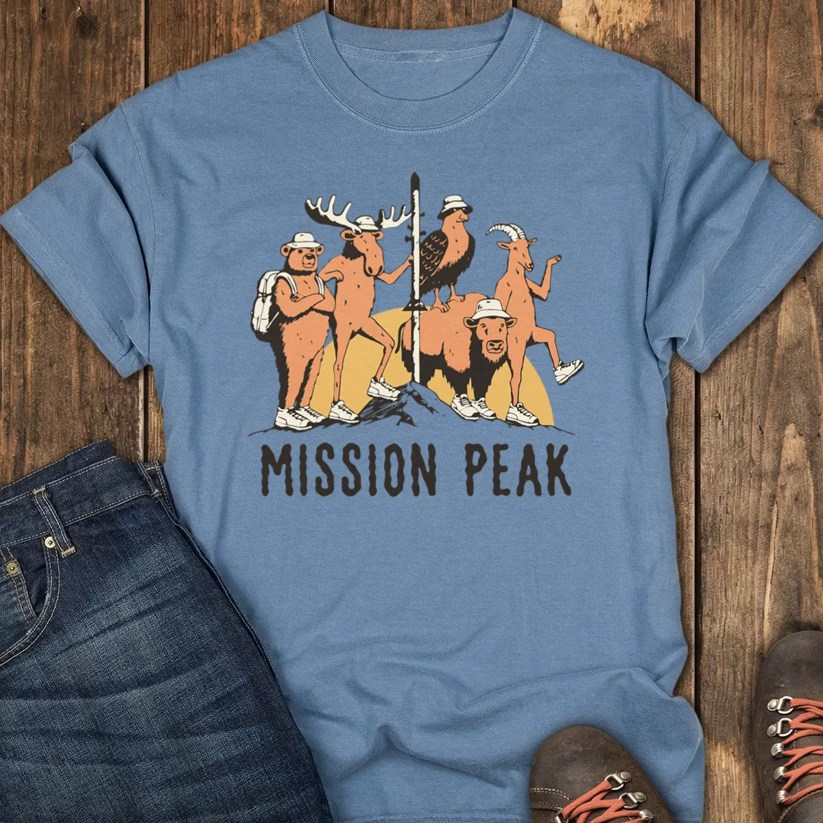 Mission Peak Locals Tee - Blue Jean