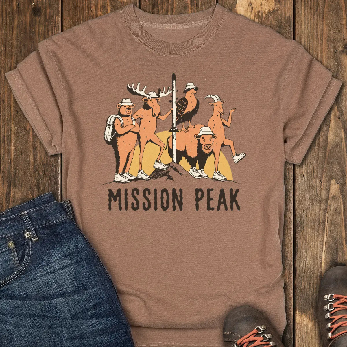 Mission Peak Locals Tee - Espresso