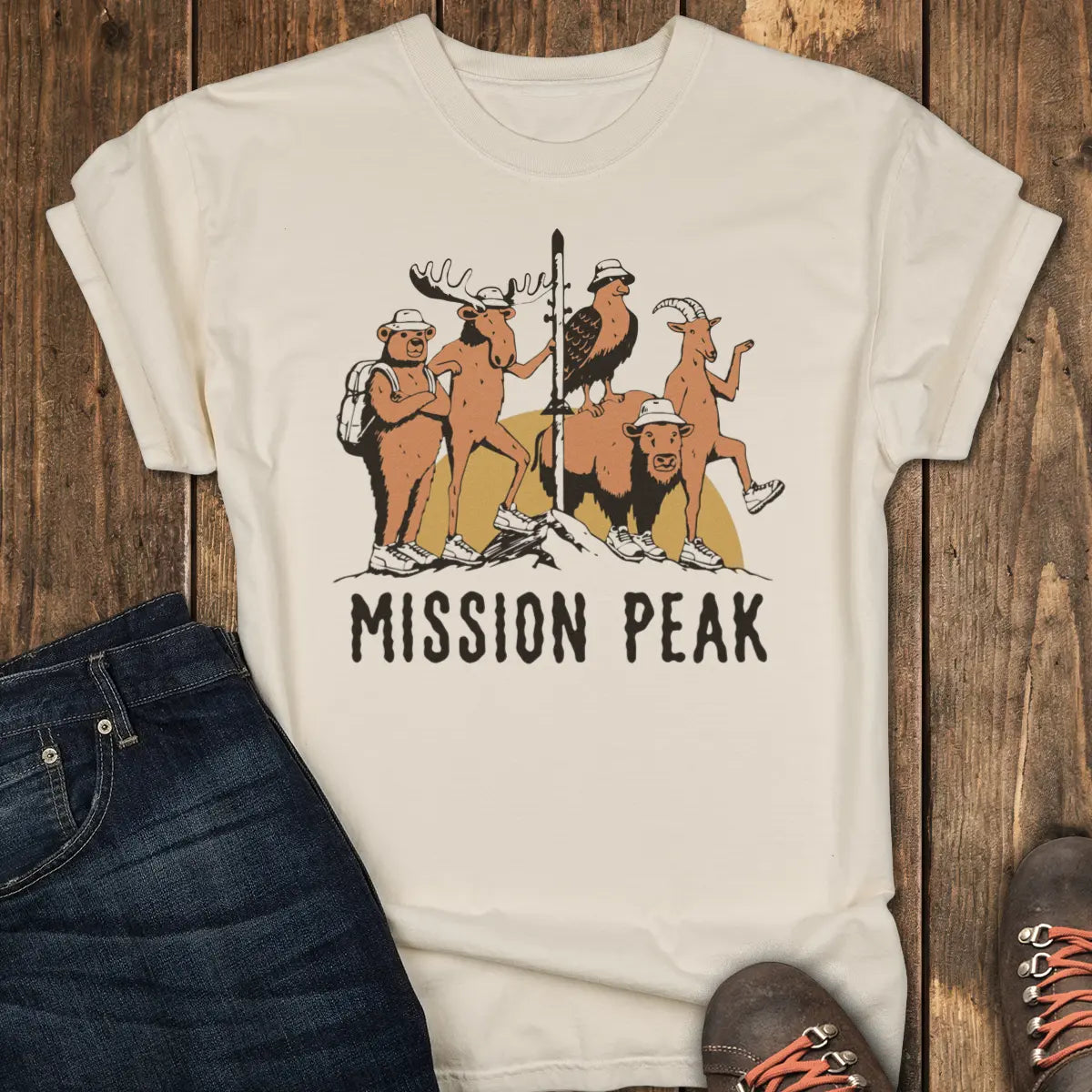Mission Peak Locals Tee - Ivory