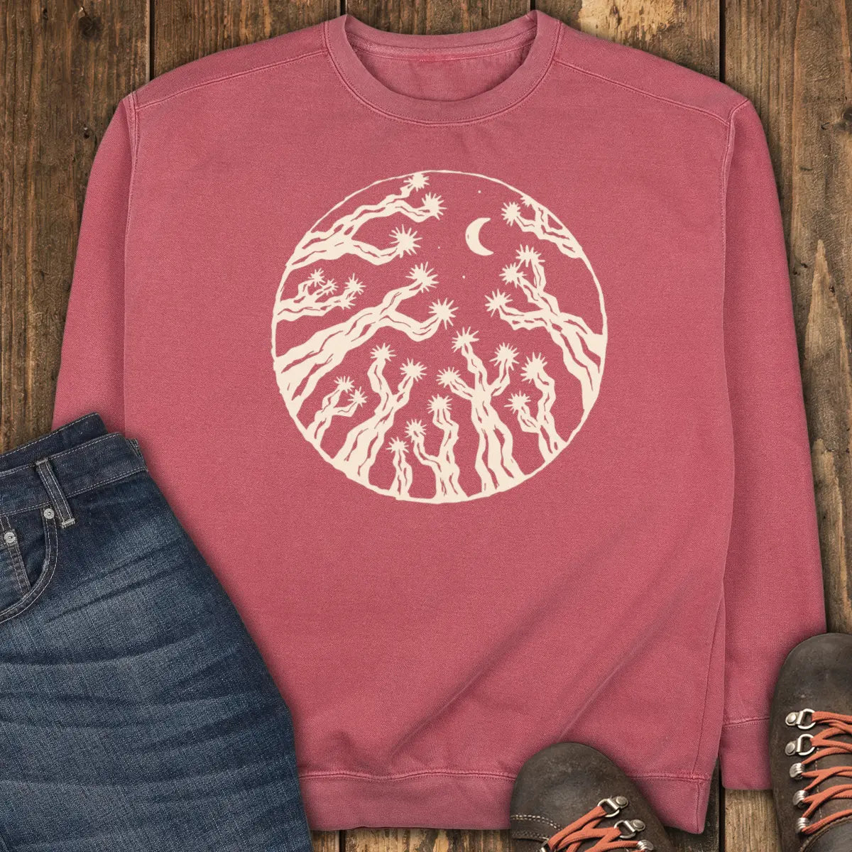 Mojave Midnight Sweatshirt - Crimson