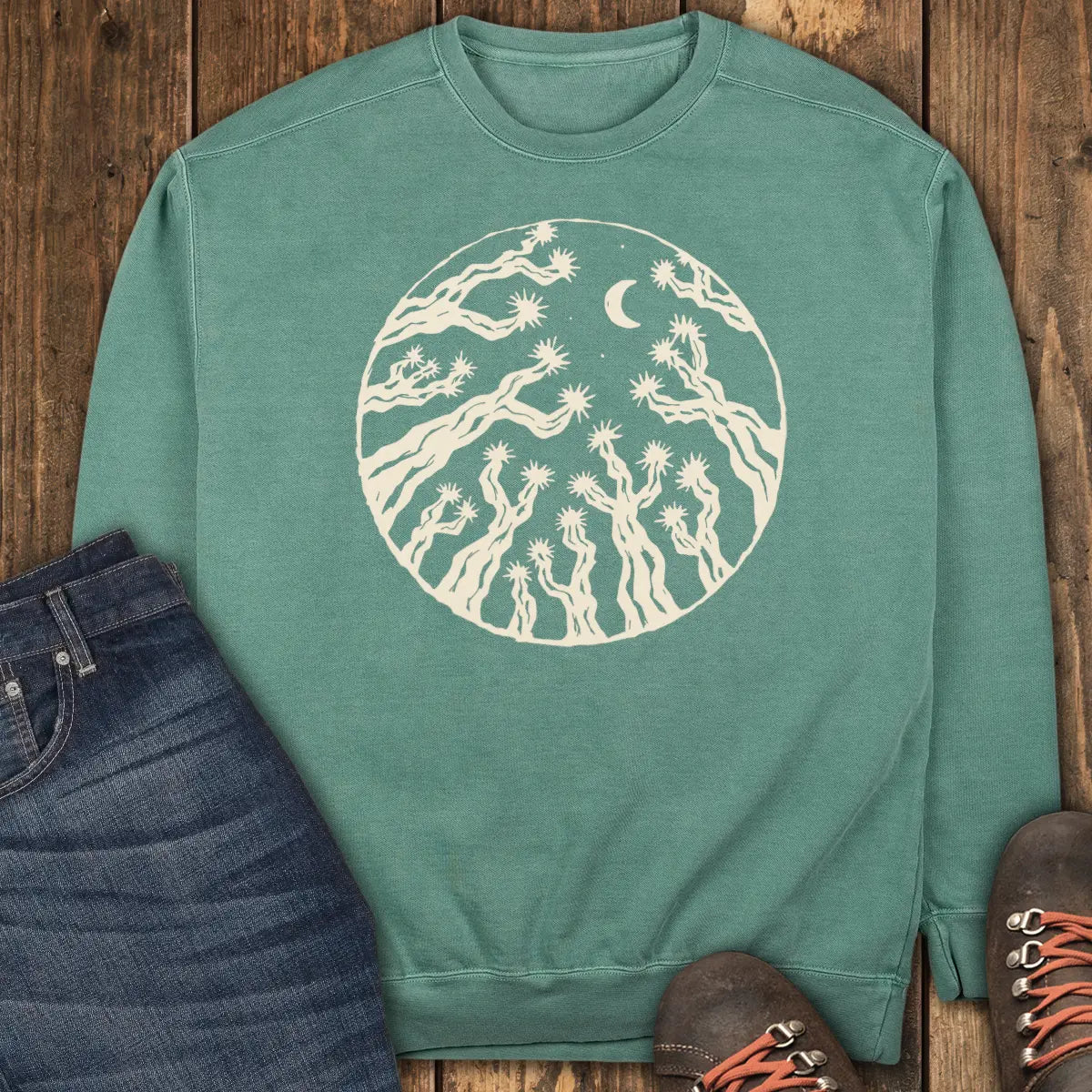 Mojave Midnight Sweatshirt - Light Green