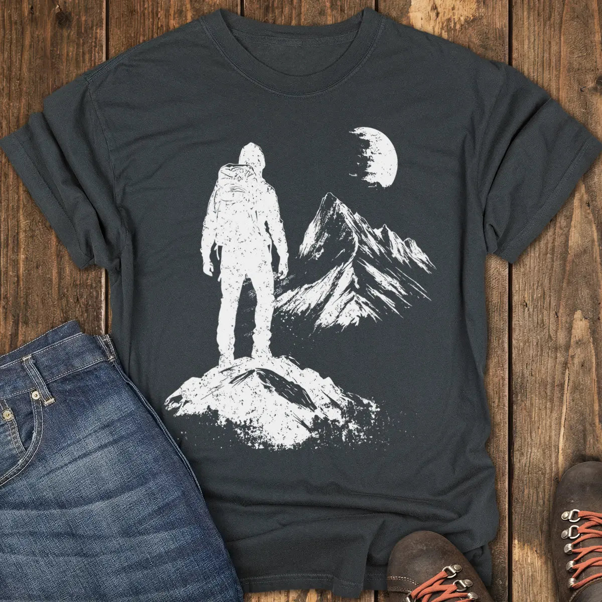 Moonlight Ascent Tee - Black