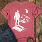 Moonlight Ascent Tee - Crimson