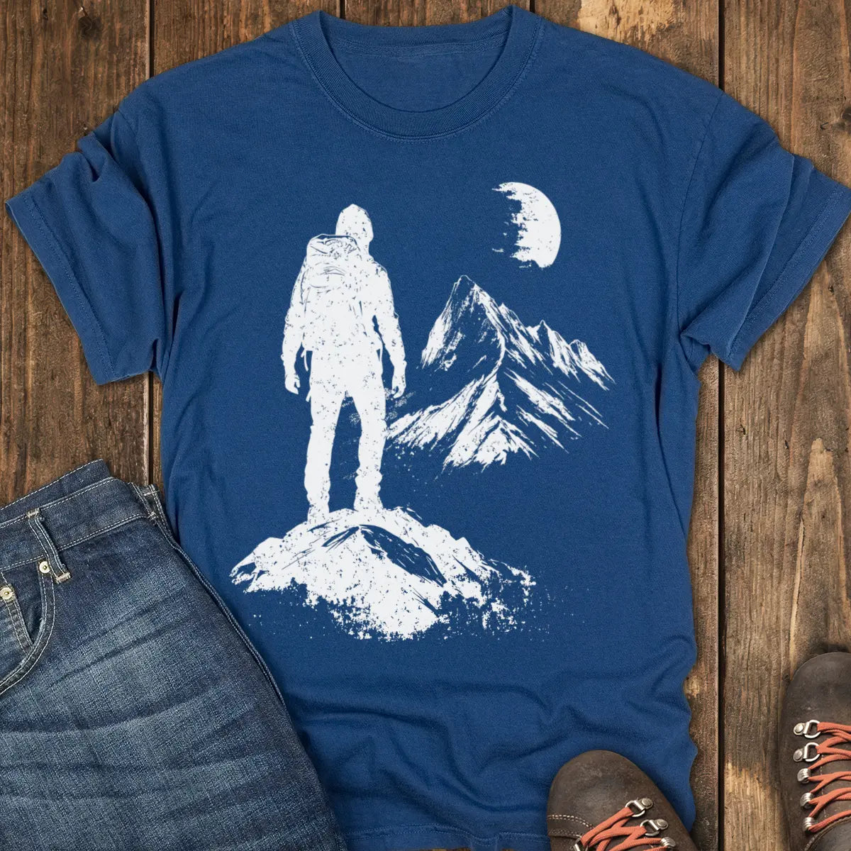 Moonlight Ascent Tee - Navy