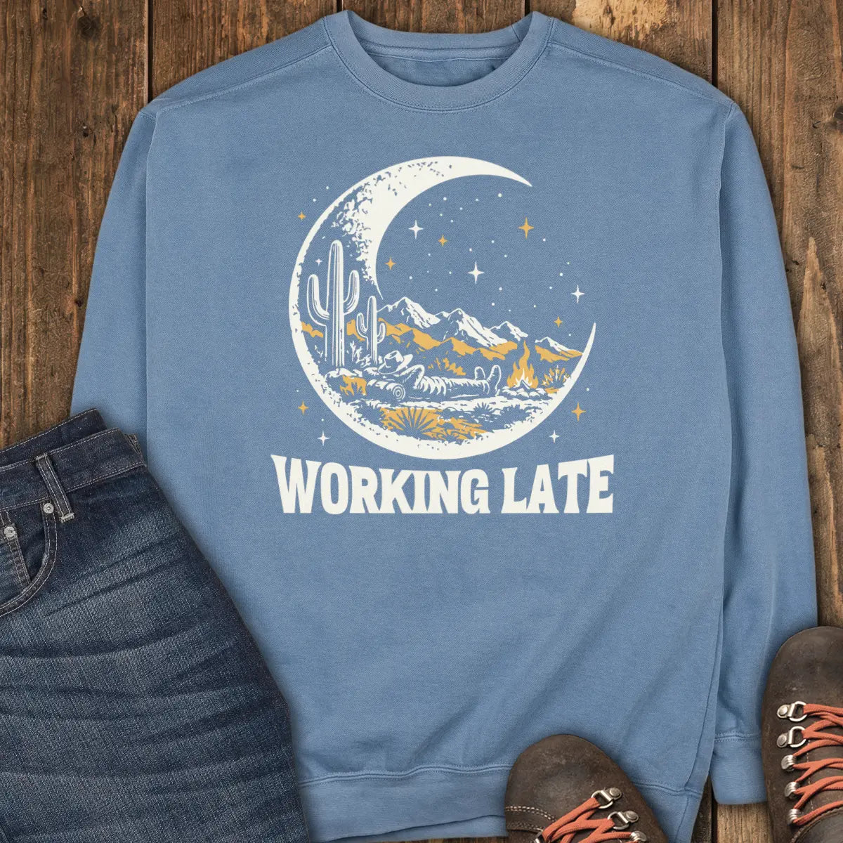 Moonlighting Sweatshirt - Blue Jean