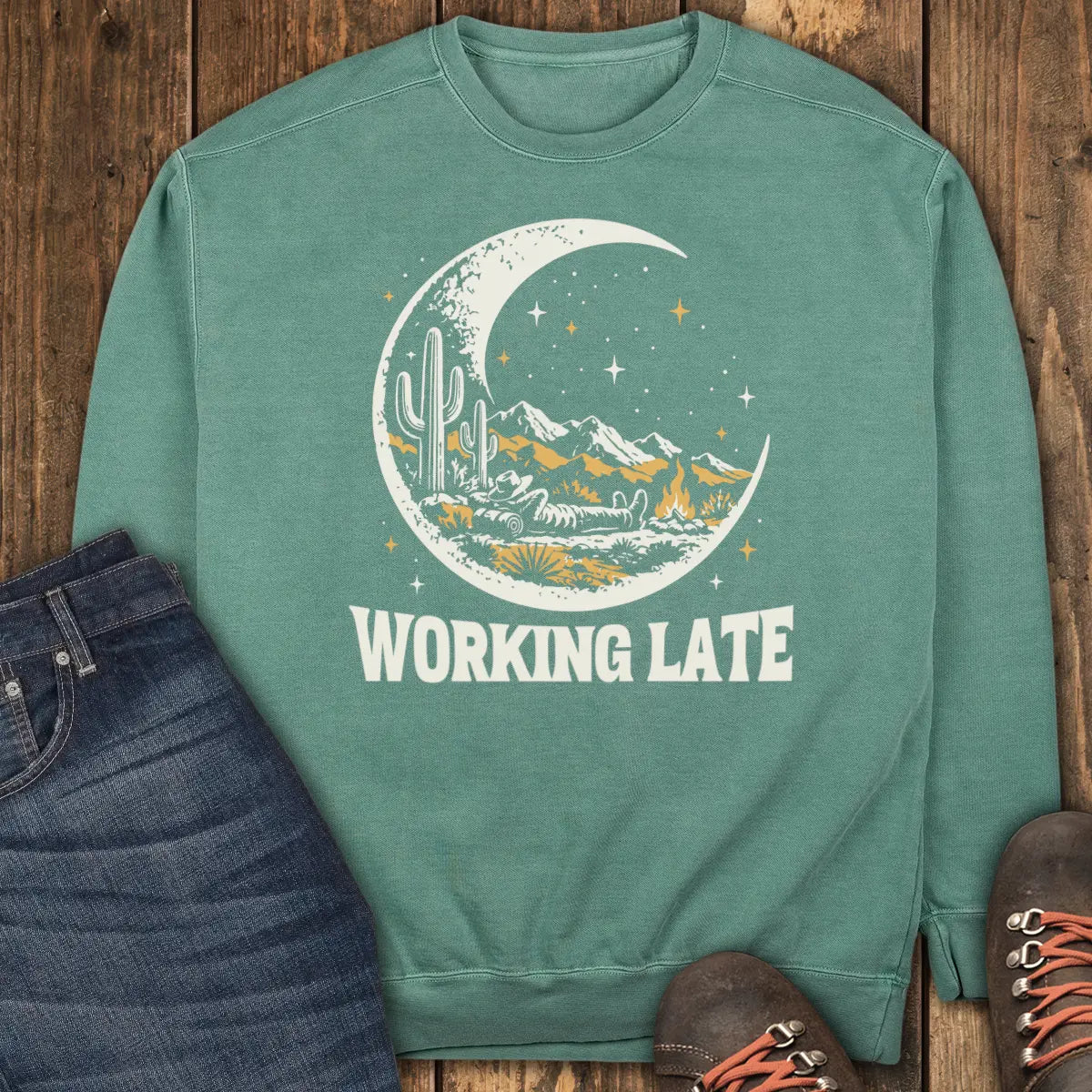 Moonlighting Sweatshirt - Light Green
