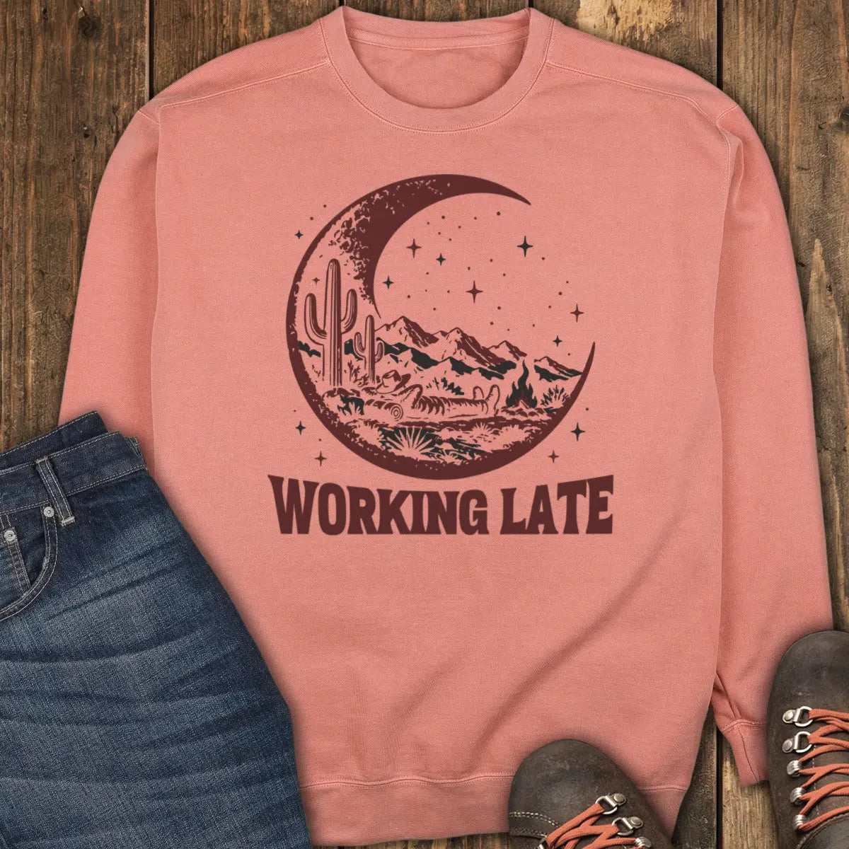 Moonlighting Sweatshirt - Terracotta