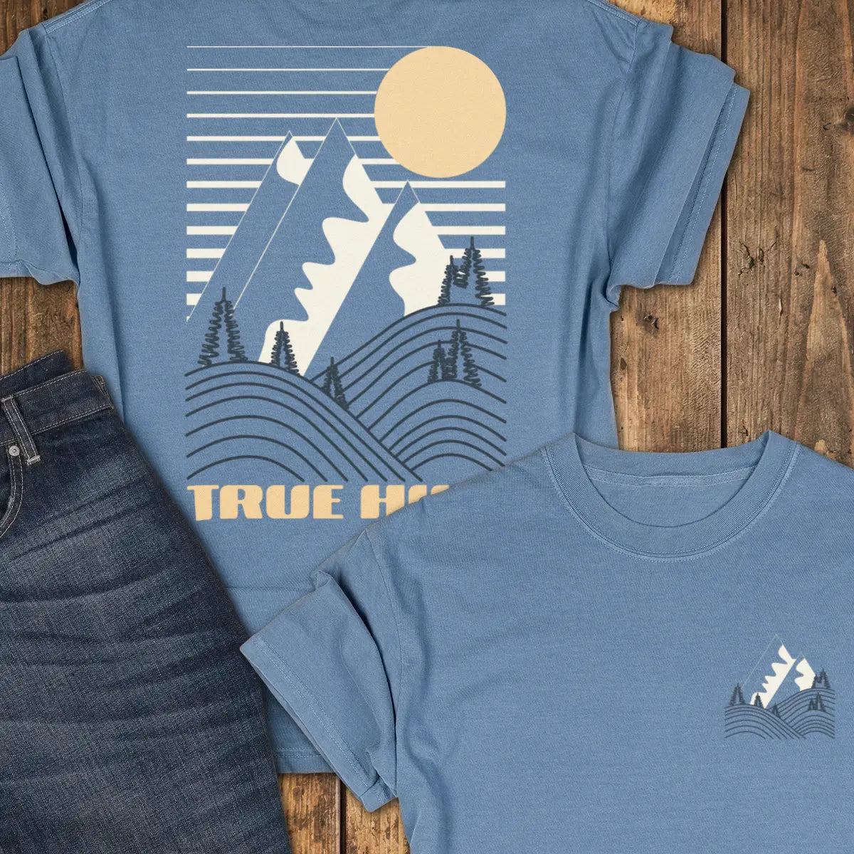 Morning Again Tee - Blue Jean