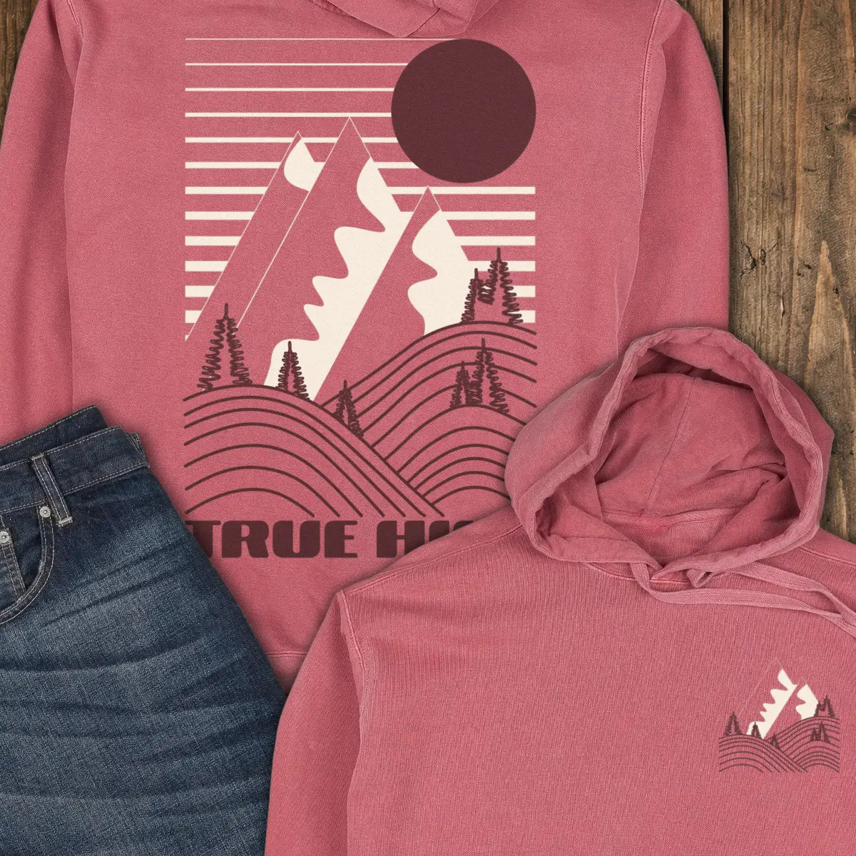 Morning Again Hoodie - Crimson