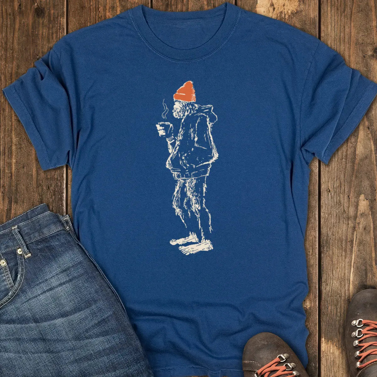 Morning Coffee Tee - Navy