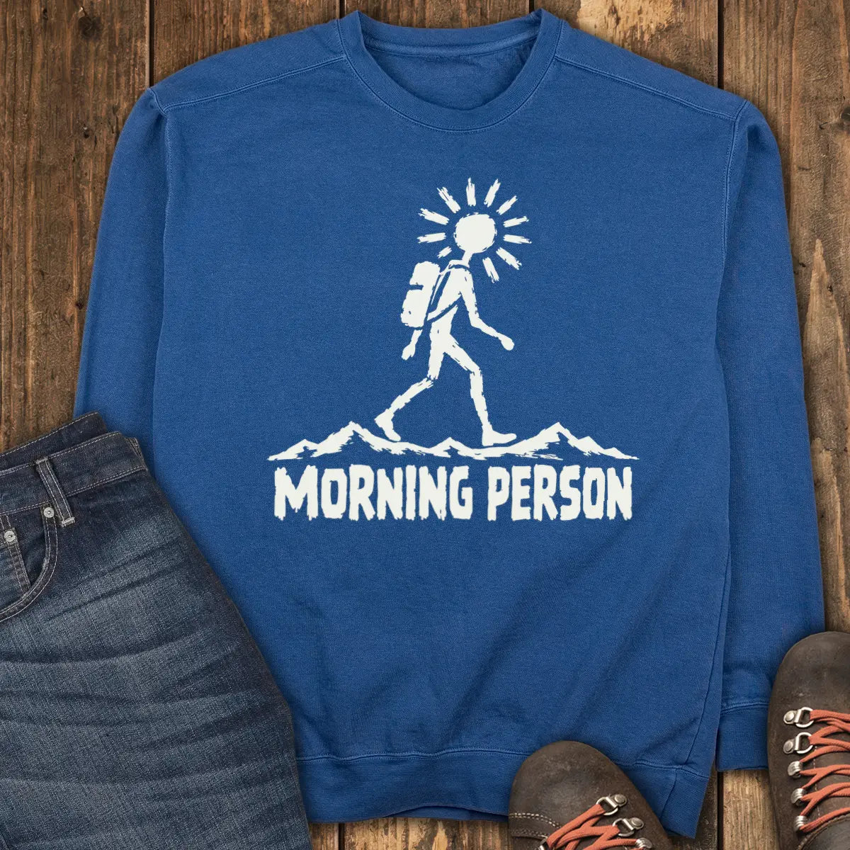 Morning Person Sweatshirt - True Navy
