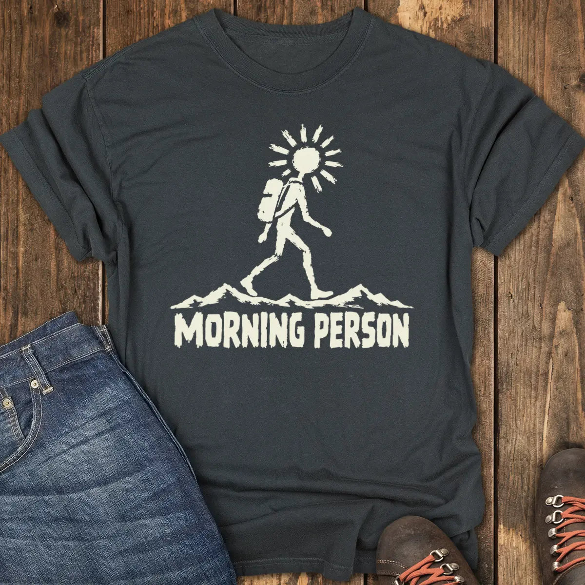 Morning Person Tee - Black