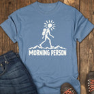 Morning Person Tee - Blue Jean