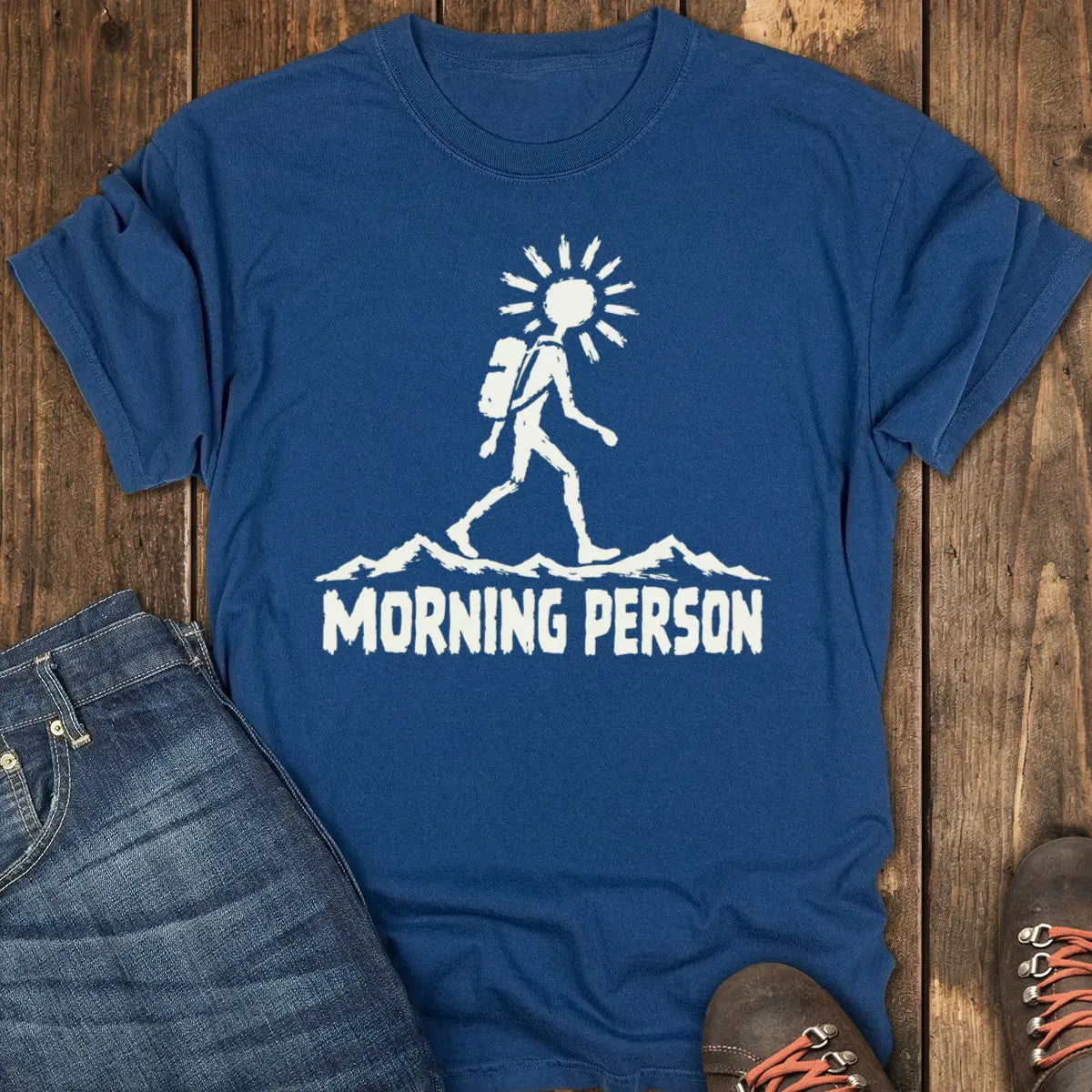 Morning Person Tee - Navy