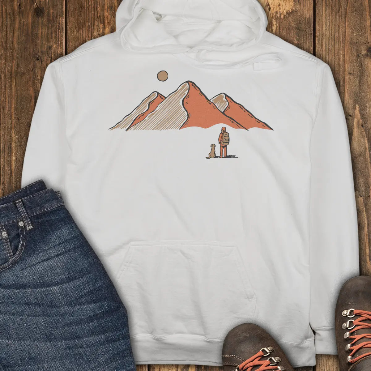 Mostly Just Looking Hoodie - White
