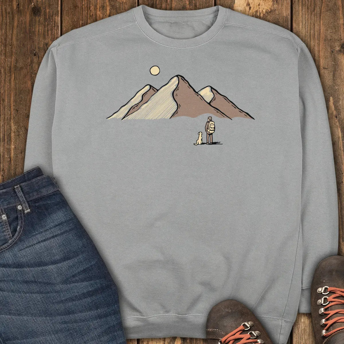 Mostly Just Looking Sweatshirt - Grey