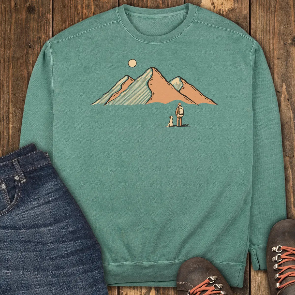 Mostly Just Looking Sweatshirt - Light Green
