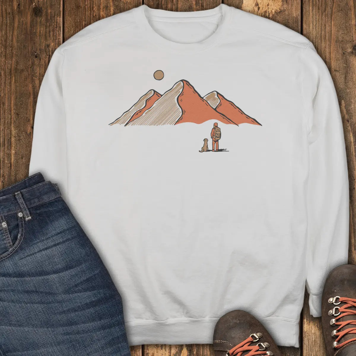 Mostly Just Looking Sweatshirt - White
