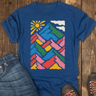 Mountain Mosaic Tee - Navy