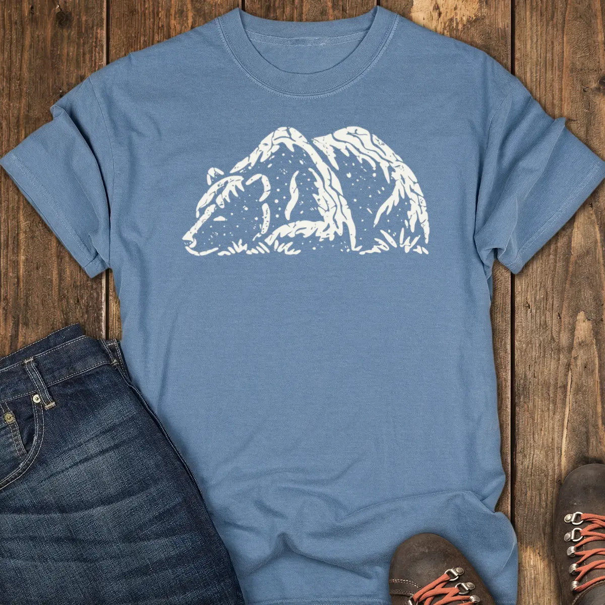 Mountain Nap Society Tee - Blue Jean