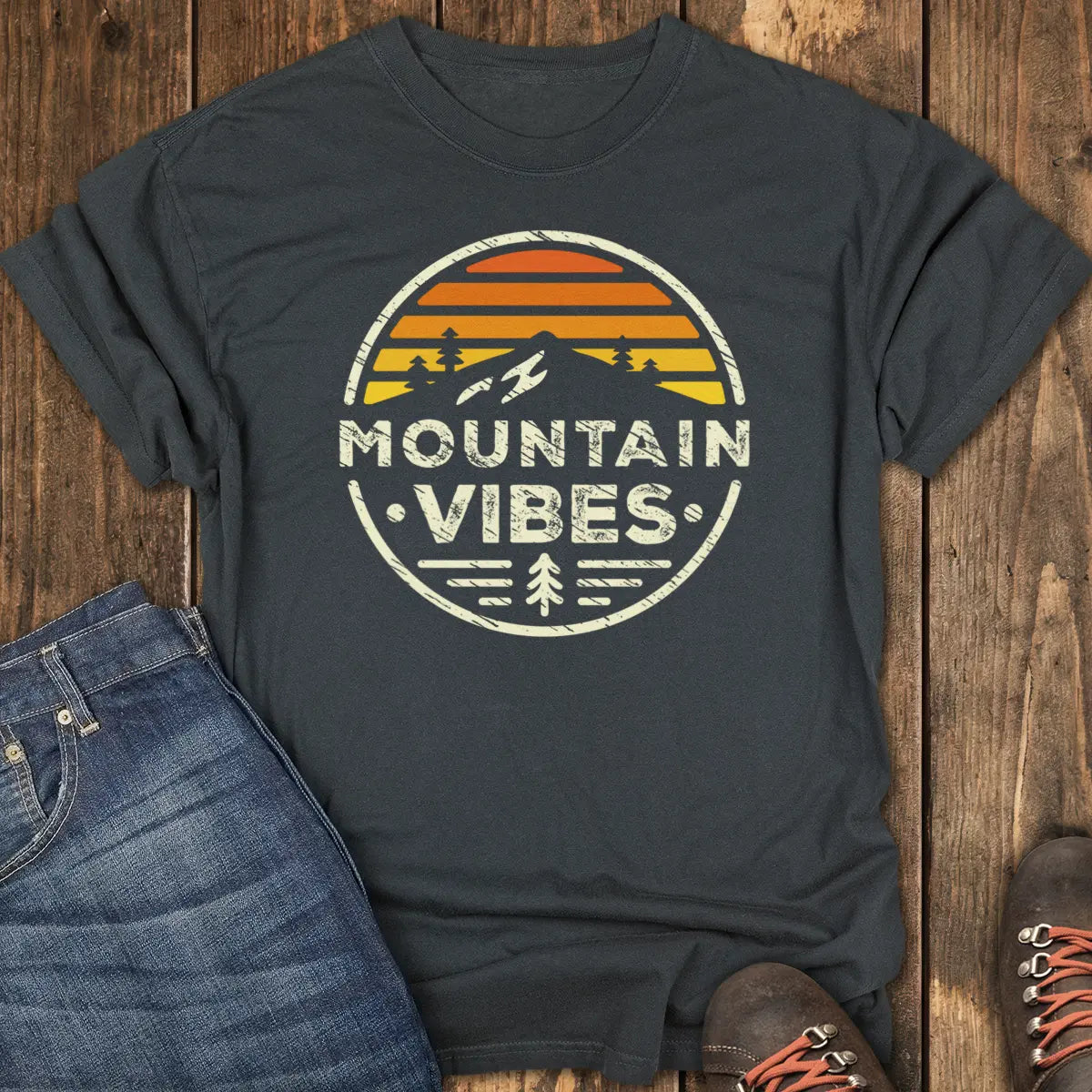 Mountain Vibes Tee - Black