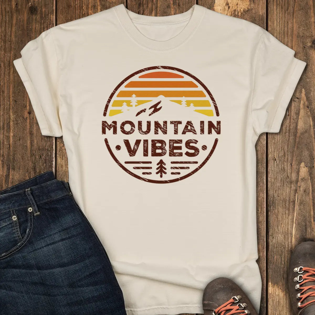 Mountain Vibes Tee - Ivory