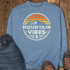 Mountain Vibes Sweatshirt - Blue Jean