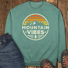 Mountain Vibes Sweatshirt - Light Green