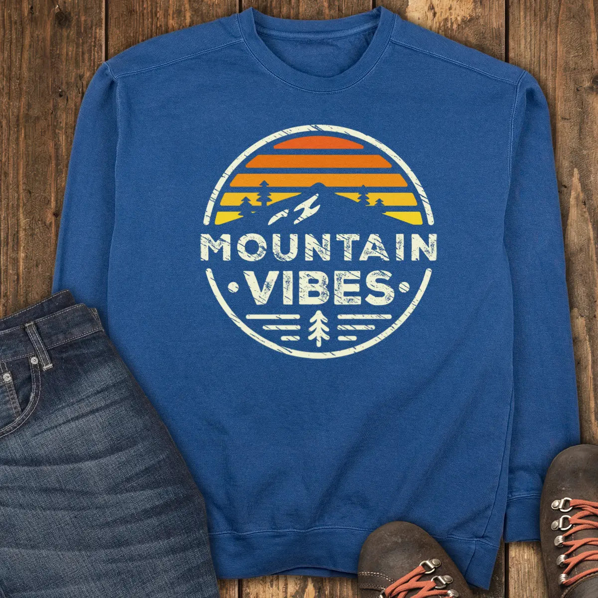 Mountain Vibes Sweatshirt - True Navy