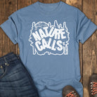 Nature Calls Tee - Blue Jean