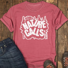 Nature Calls Tee - Crimson