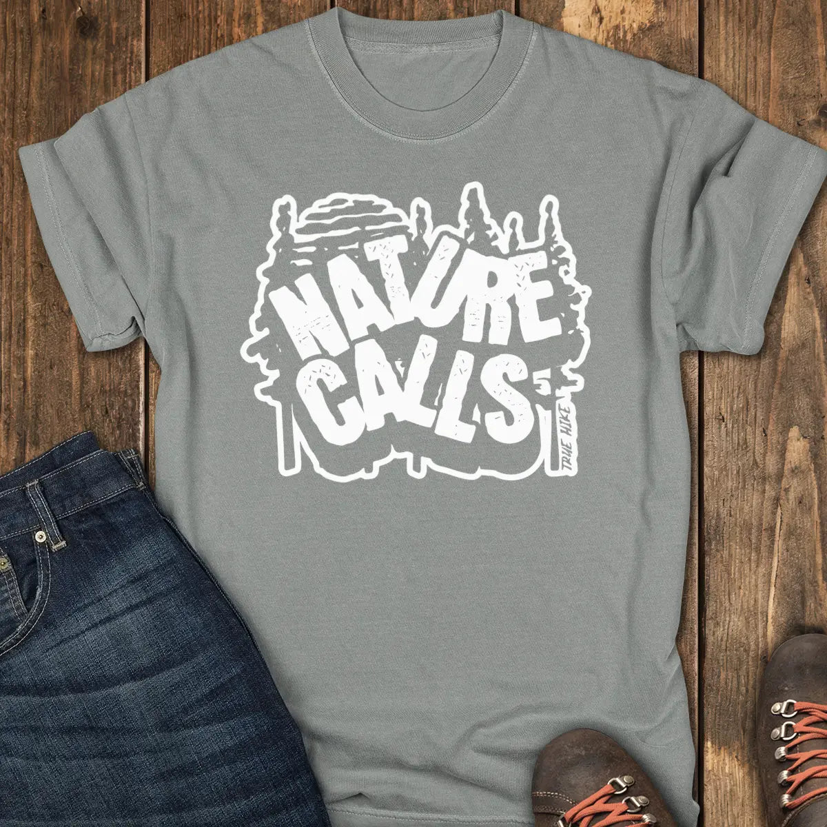 Nature Calls Tee - Grey