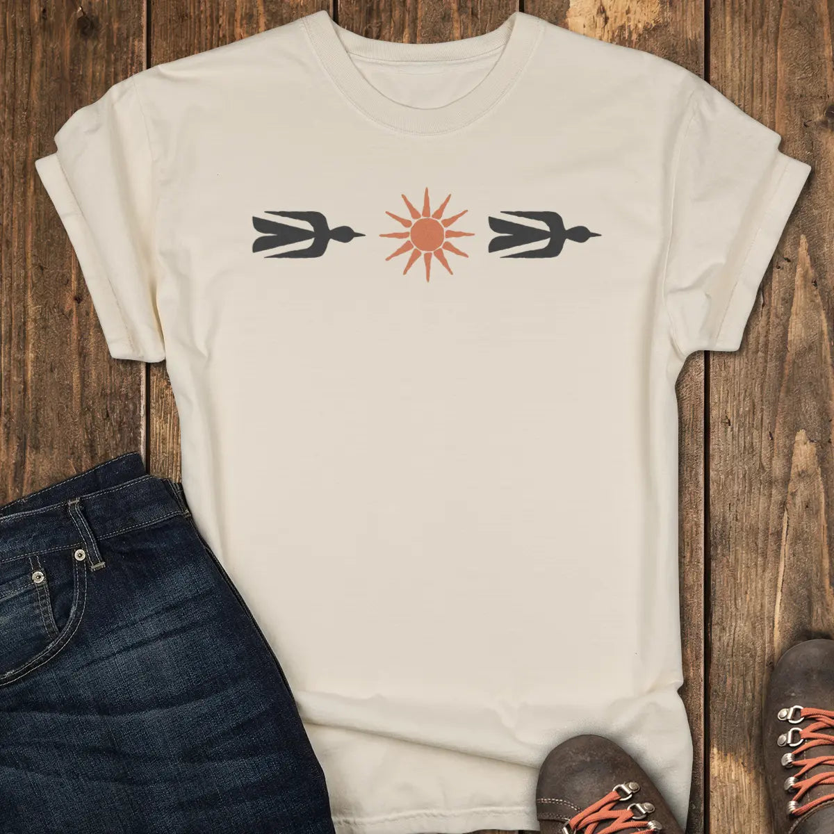 Nature Icons Tee - Ivory