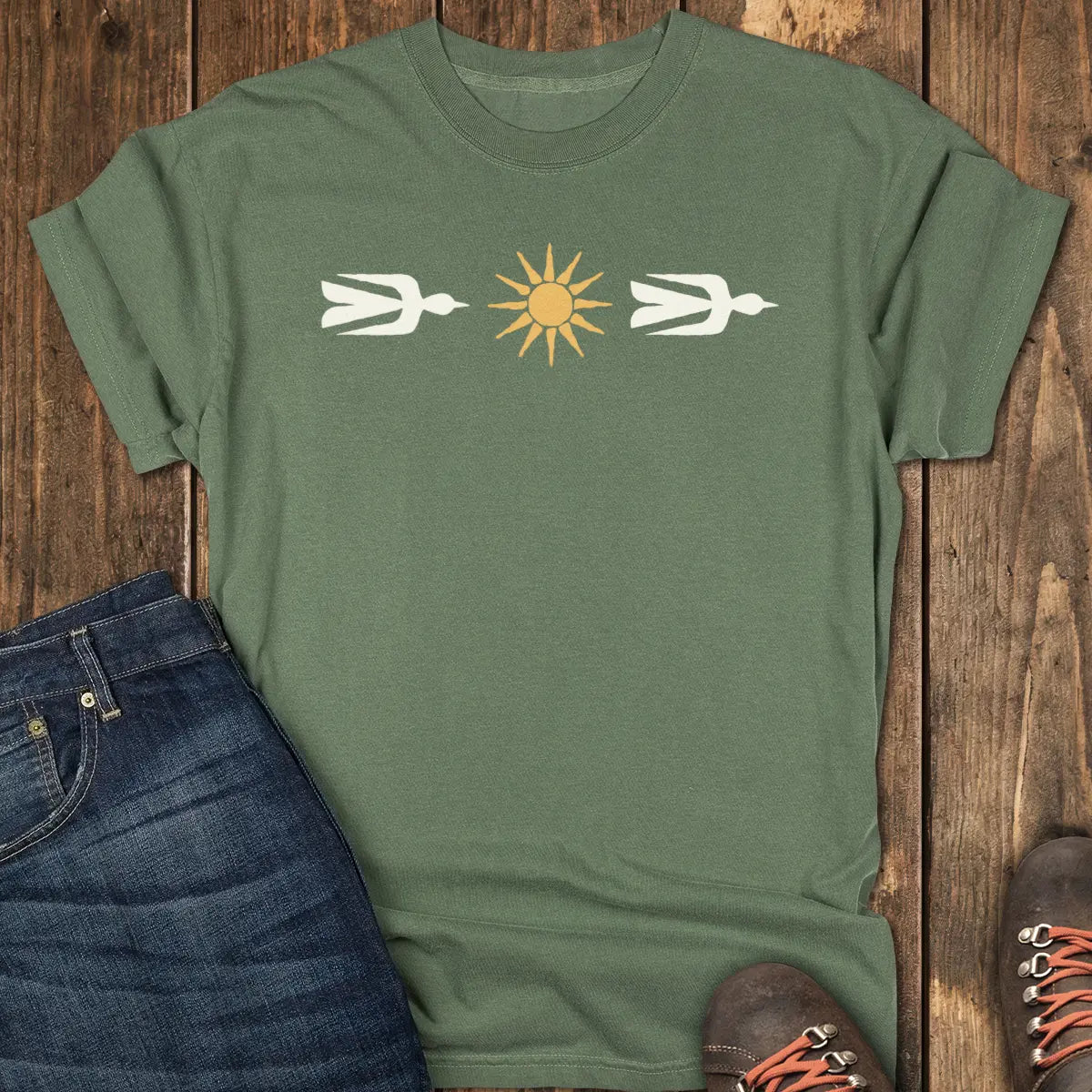 Nature Icons Tee - Moss