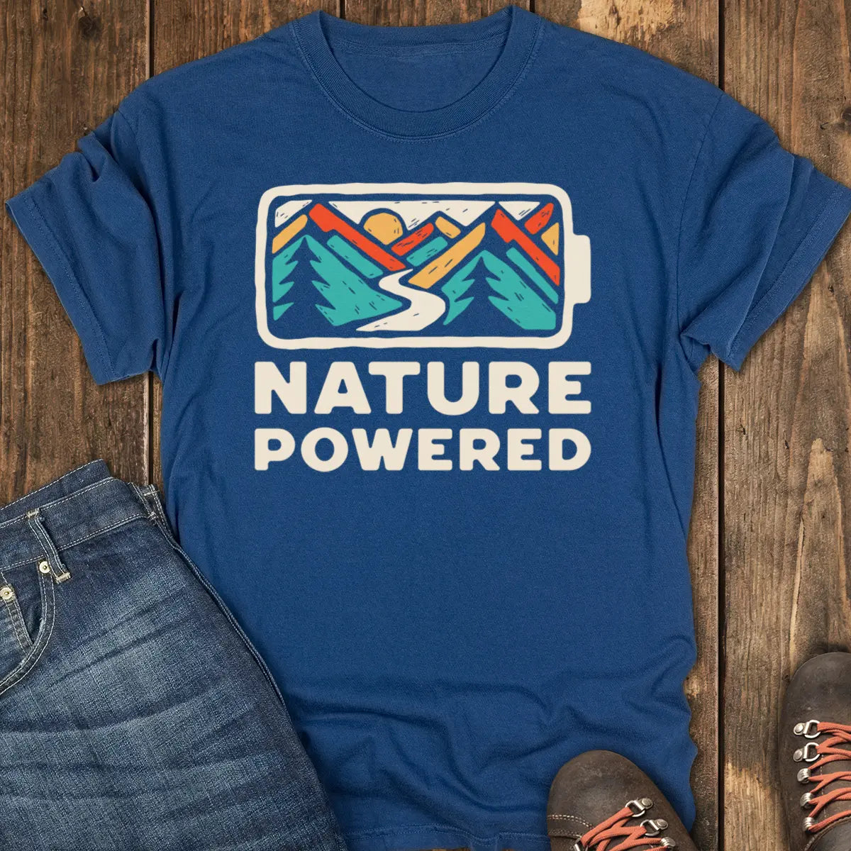 Nature Powered Tee - Navy