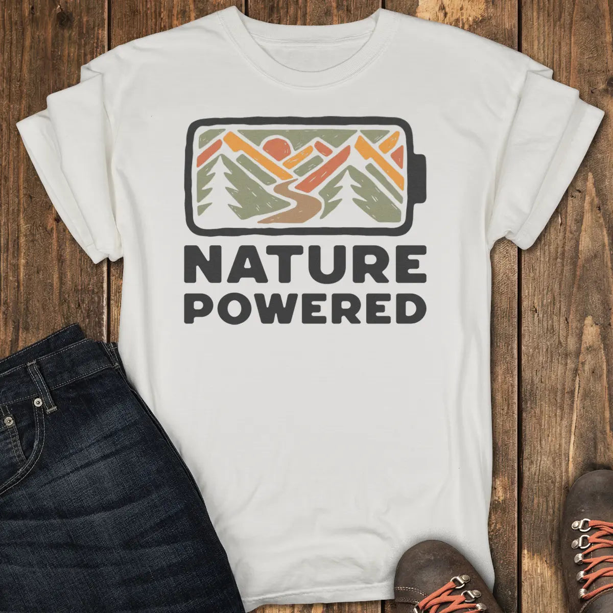 Nature Powered Tee - White