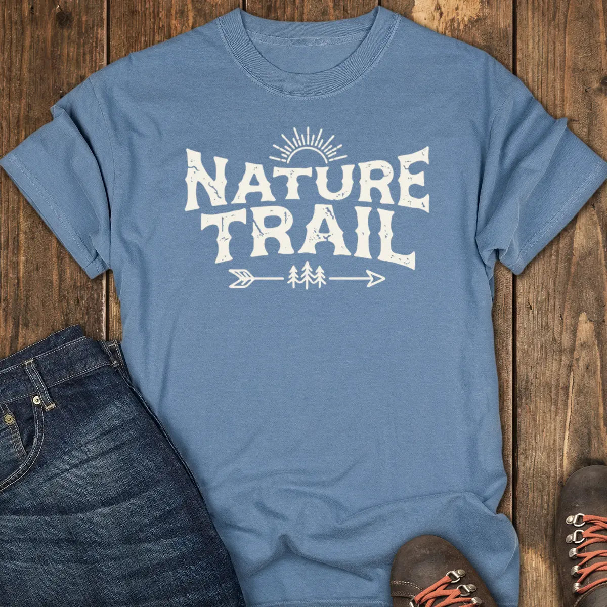 Nature Trail Club Tee - Blue Jean