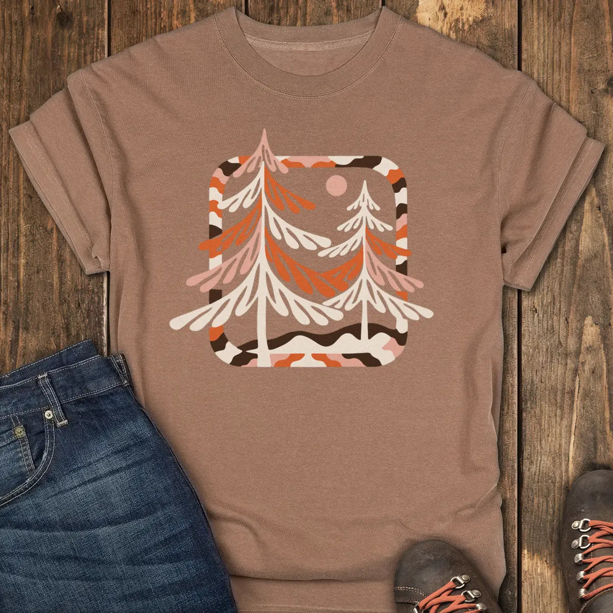 Night Pines Tee - Espresso