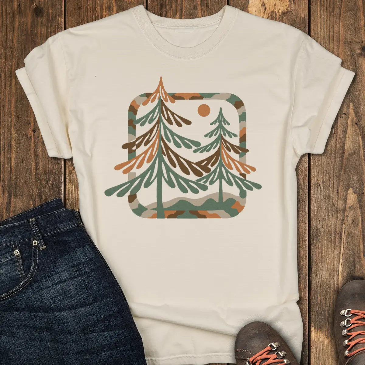 Night Pines Tee - Ivory