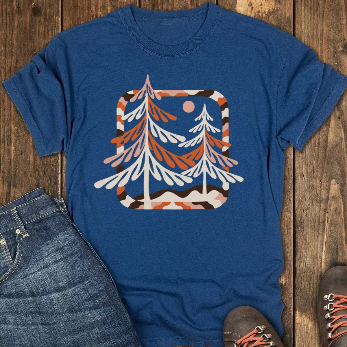 Night Pines Tee - Navy